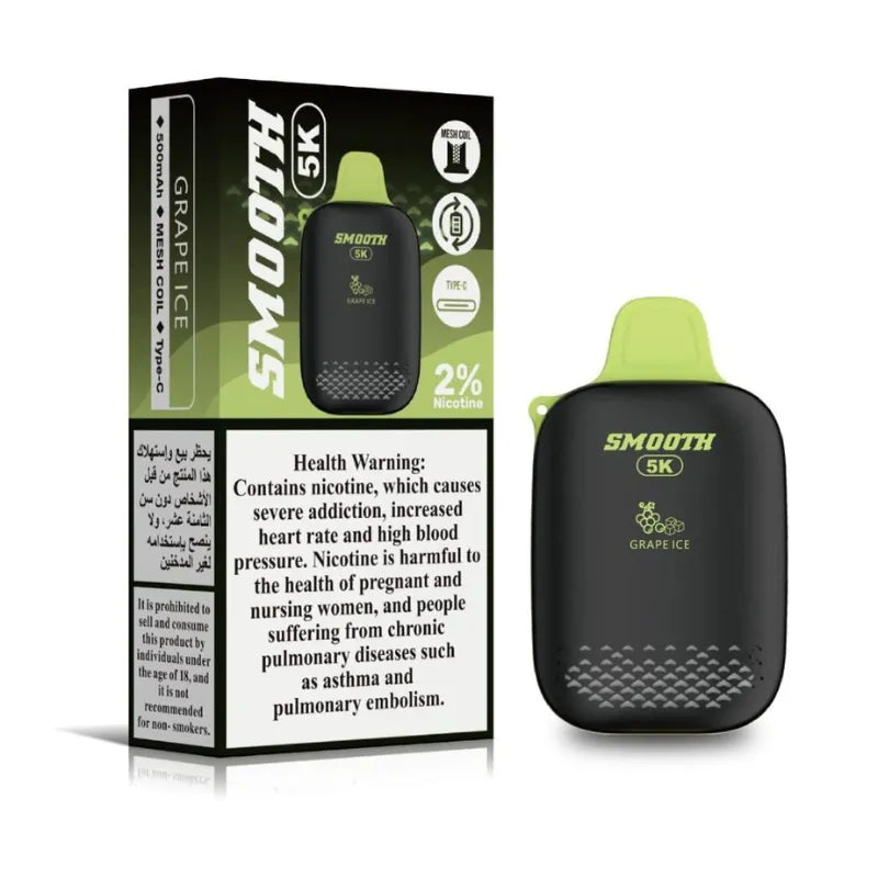 Smooth 5k 5000 Puffs 2% Nicotine Disposable Vape in Dubai