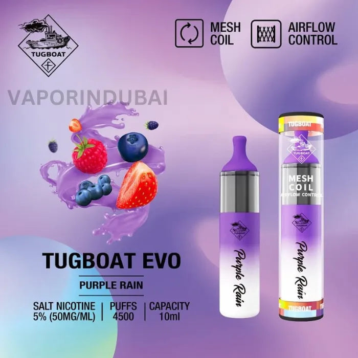 TUGBOAT EVO 4500 PUFFS DISPOSABLE VAPE