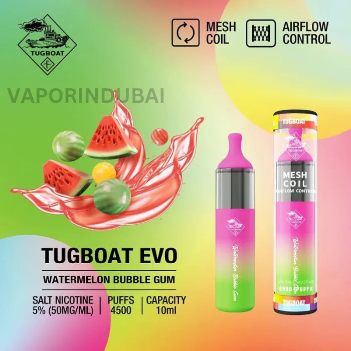 TUGBOAT EVO 4500 PUFFS DISPOSABLE VAPE