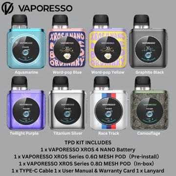 Buy VAPORESSO XROS 4 NANO PODS KITS In Dubai