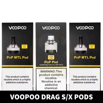 VOOPOO Drag X/S Pods 4.5ml PnP & PnP MTL Replacement Pods in Dubai, UAE