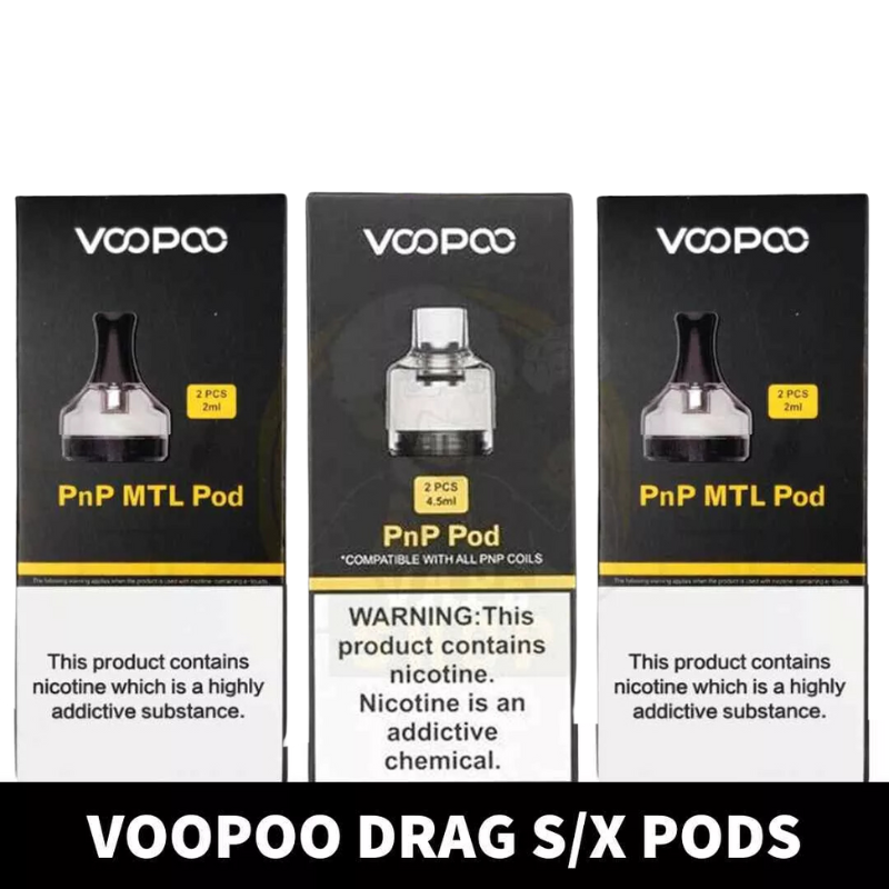 VOOPOO Drag X/S Pods 4.5ml PnP & PnP MTL Replacement Pods in Dubai, UAE