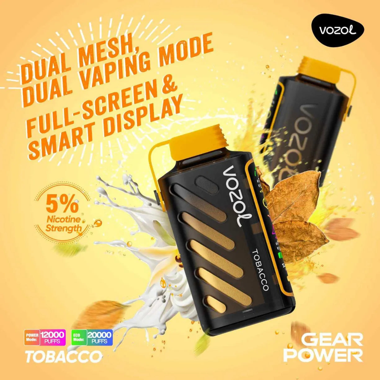 VOZOL Gear Power 20000 Puffs Dual Mode Disposable Vape