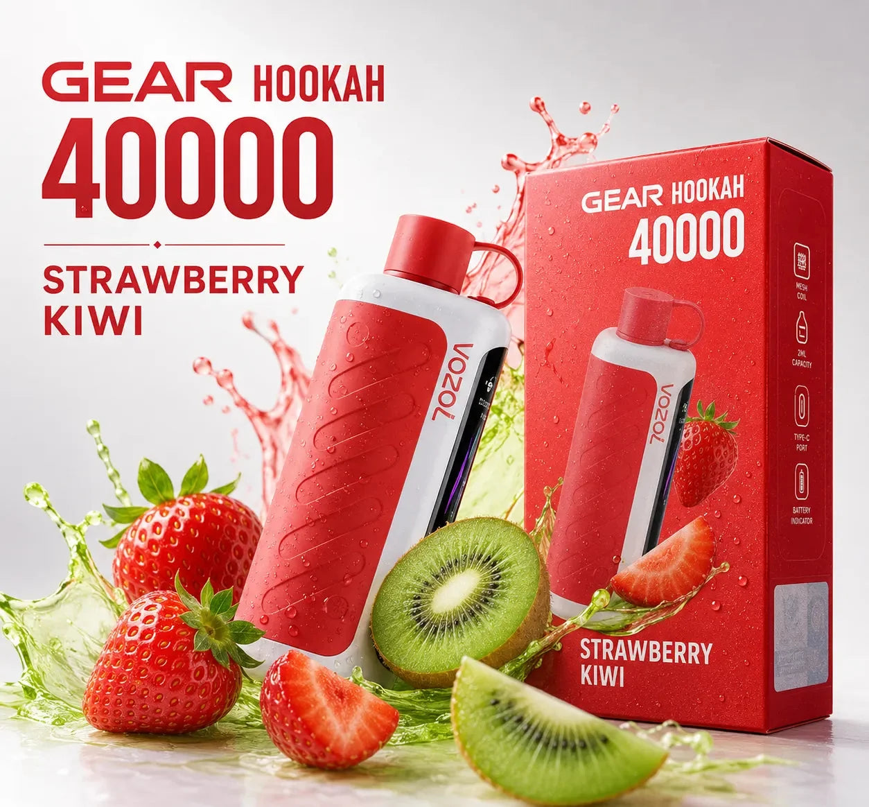 Vozol Gear Hookah 40000 Puffs