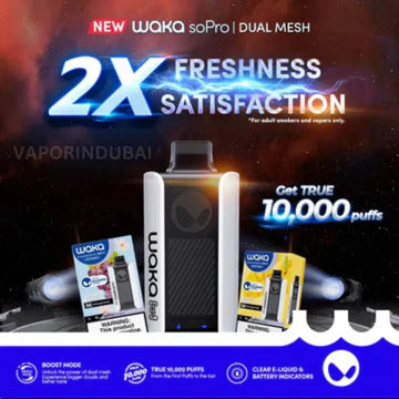 WAKA SOPRO PA10000 DISPOSABLE VAPE 3% 30MG NICOTINE Dubai