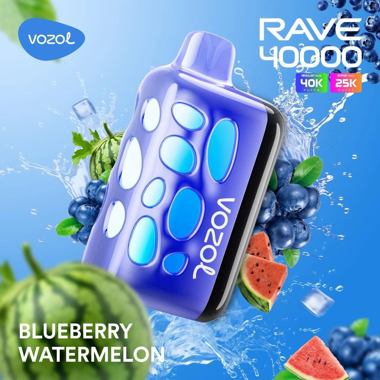 Vozol Rave 40000 puffs 20MG and 50mg nicotine in Dubai