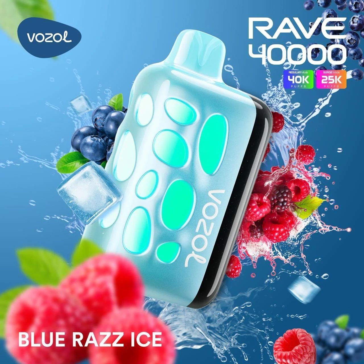 Vozol Rave 40000 puffs 20MG and 50mg nicotine in Dubai