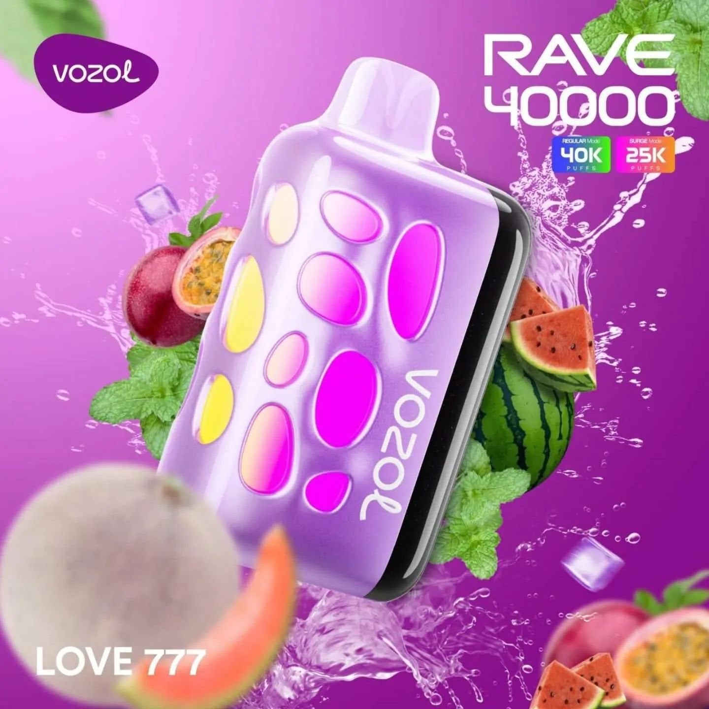 Vozol Rave 40000 puffs 20MG and 50mg nicotine in Dubai