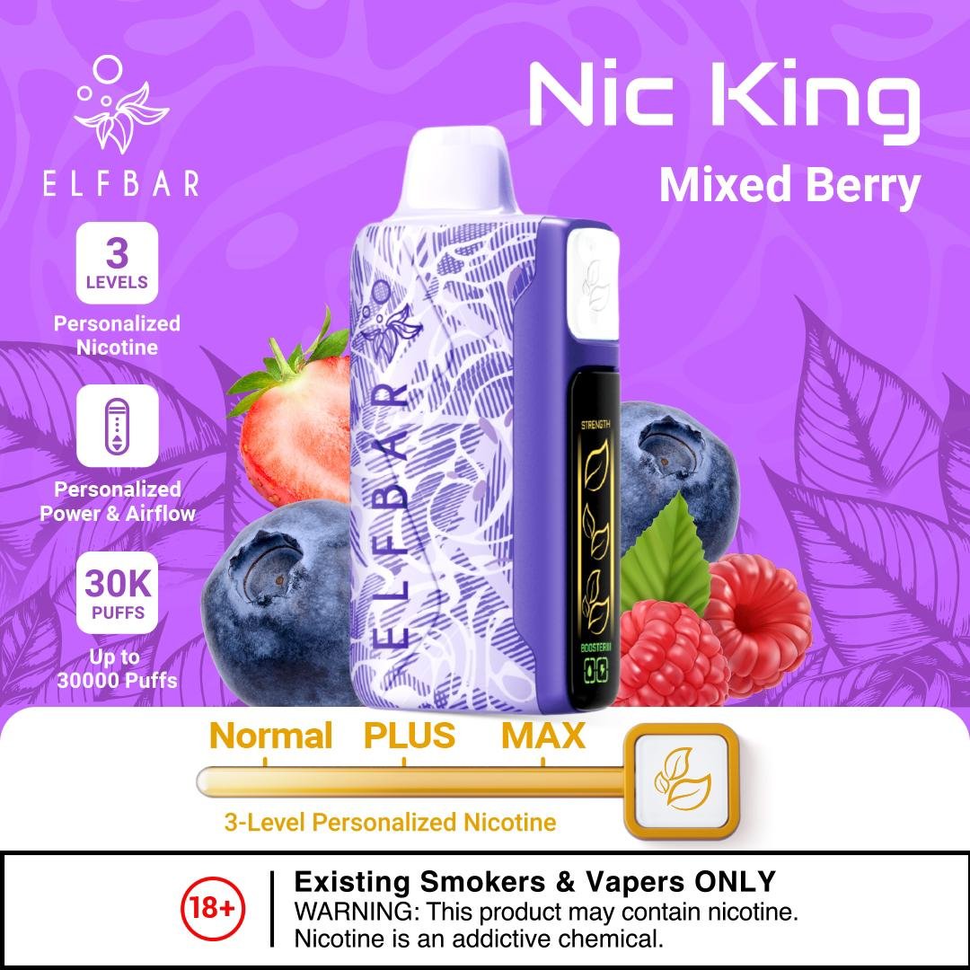 ELFBAR Nic King Disposable Vape 30,000 Puffs in Dubai, UAE