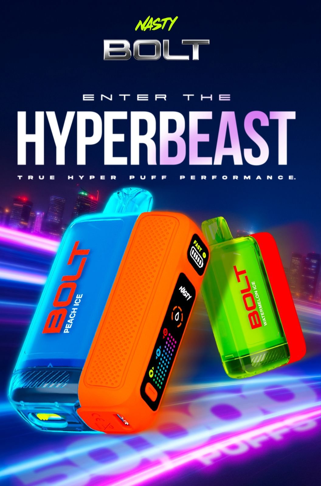 NASTY BOLT 50k Puffs Disposable Vape in Dubai, UAE