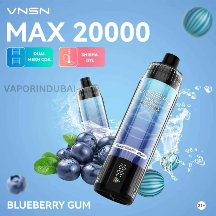 VNSN-Max-Shisha-20000-Puffs-Blueberry-Gum