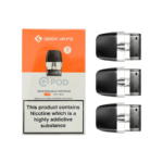 q replacement pods by geekvape 2ml 3-pack assorted ohms