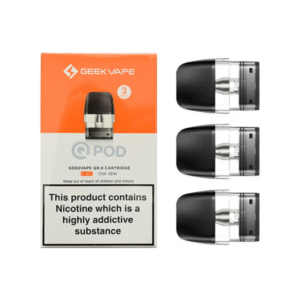 q replacement pods by geekvape 2ml 3-pack assorted ohms