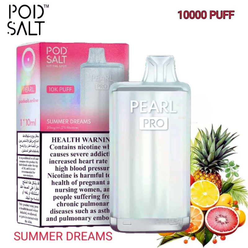 pod salt pearl pro vape 10000 puffs 5% nic salt