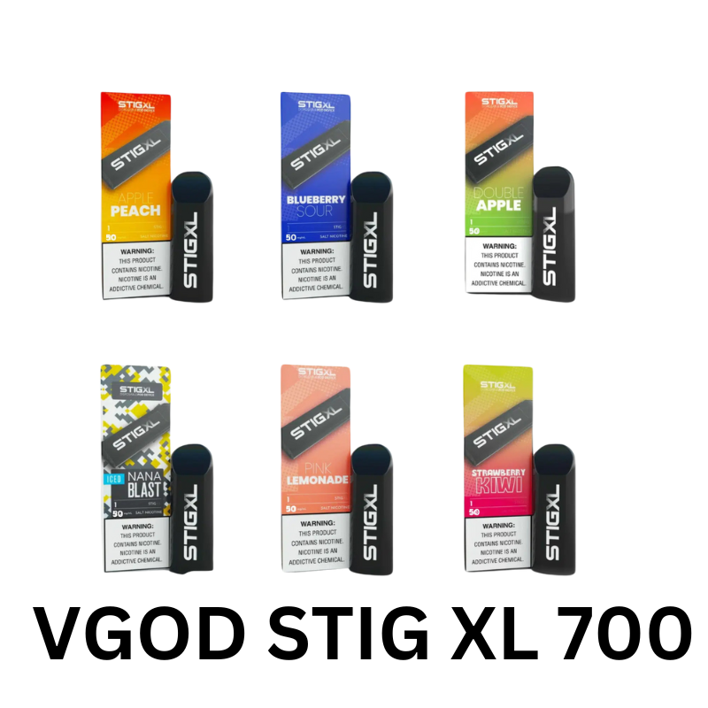 VGOD STIG XL 700 PUFFS DISPOSABLE VAPE IN DUBAI, UAE vgod stig xl vape with 5% nicotine 700 puffs