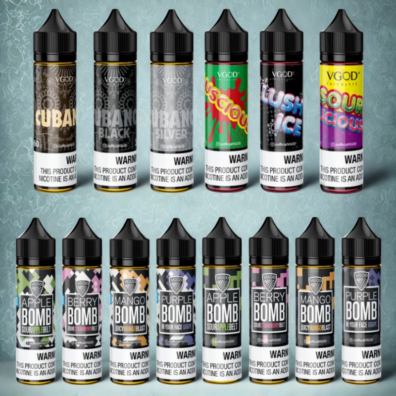 Vgod Electronic Vape VGOD 60ml E-Liquid - Premium Vape Juice With Bold Flavors Vgod Vape Juice Salt Nic Vgod Electronic Vape VGOD 60ml E-Liquid - Premium Vape Juice With Bold Flavors Vgod Vape Juice Salt Nic