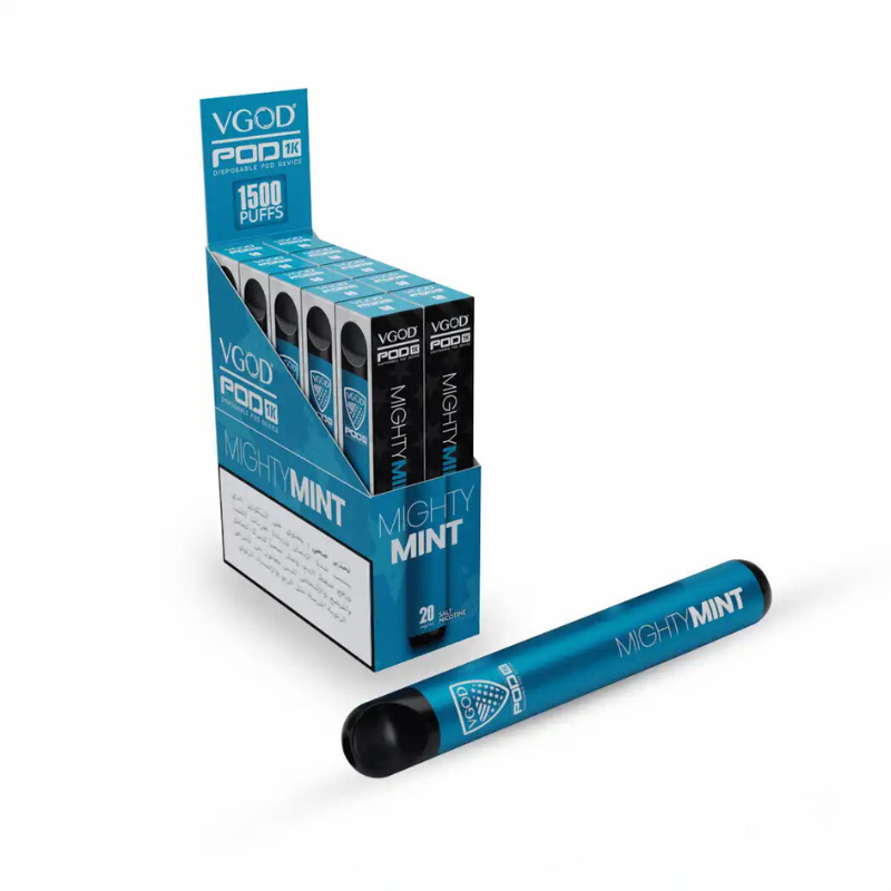 vgod 1k pod vape pen 1500 puff capacity 5% nicotine