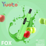 yuoto fox 5 percent nic salt disposable vape device