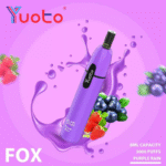 yuoto fox disposable vape pen 5% nicotine 3000 puffs