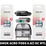 SMOK Acro Pods 2ml 0.8ohm MESH, 0.6 DC MTL Replacement Pods in Dubai, UAE – 3 PCS Per Pack.png